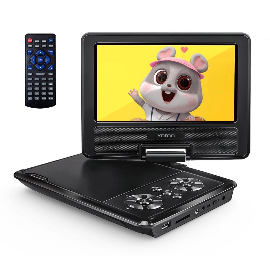 Yoton 9.5" Portable DVD Player with 7.5" HD Swivel Screen for Car and Kids