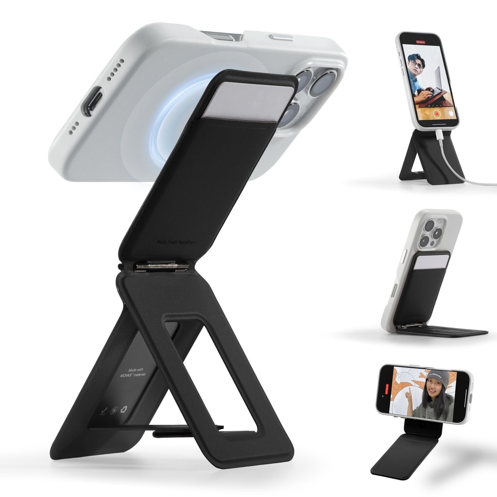 MOFT Phone Tripod Wallet,Magnetic Wallet Stand,NFC-enabled Card Holder,Pocket-Size Selfie Stick