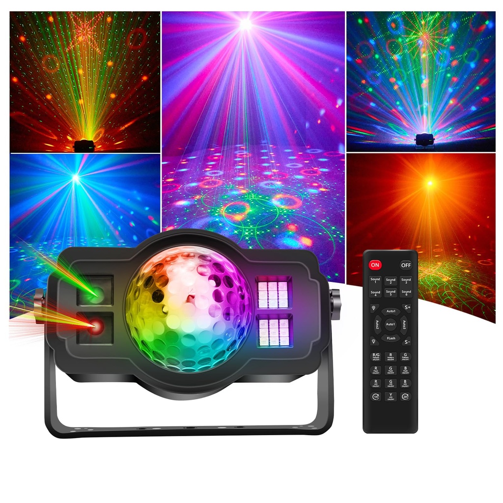 Disco Lights, RGB LED Strobe Lights,Disco Ball Light for Home Parties,Wedding,Bar,DJ,Karaok