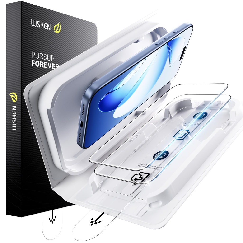 WSKEN for iPhone 17 Pro Screen Protector - [AR Original Visual][Anti-reflective Anti Glare]