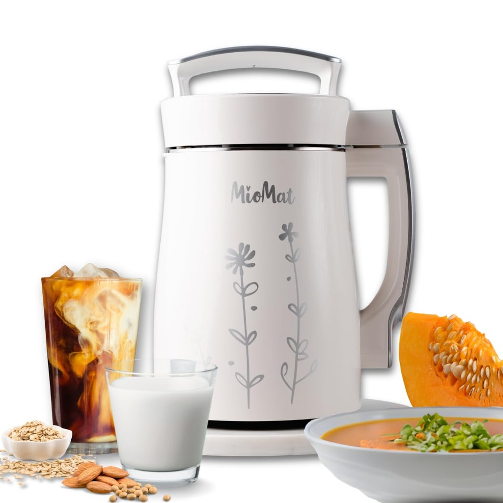 MioMat - Complete Plant-Based Milk Maker Ã¢Â€Â“ Creamiest Milk for Coffee Ã¢Â€Â“ Makes Soy