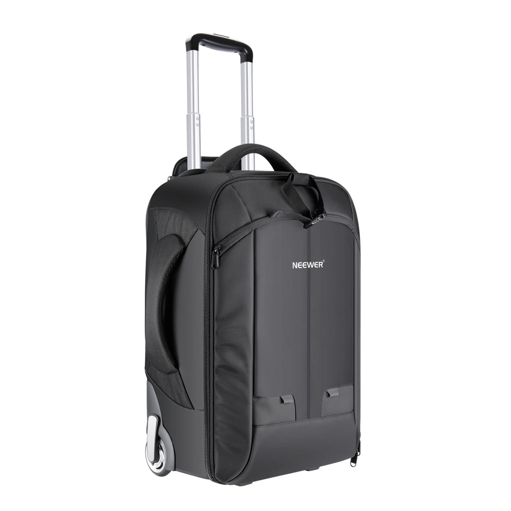 Neewer 2-in-1 Sliding Camera Backpack Suitcase Style Convertible with Double Handle