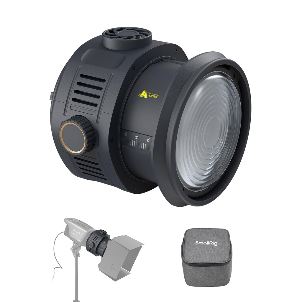 SMALLRIG RA-F150 Fresnel Lens with Bowens Mount, One-Handed Focus Adjustment for RC 120 