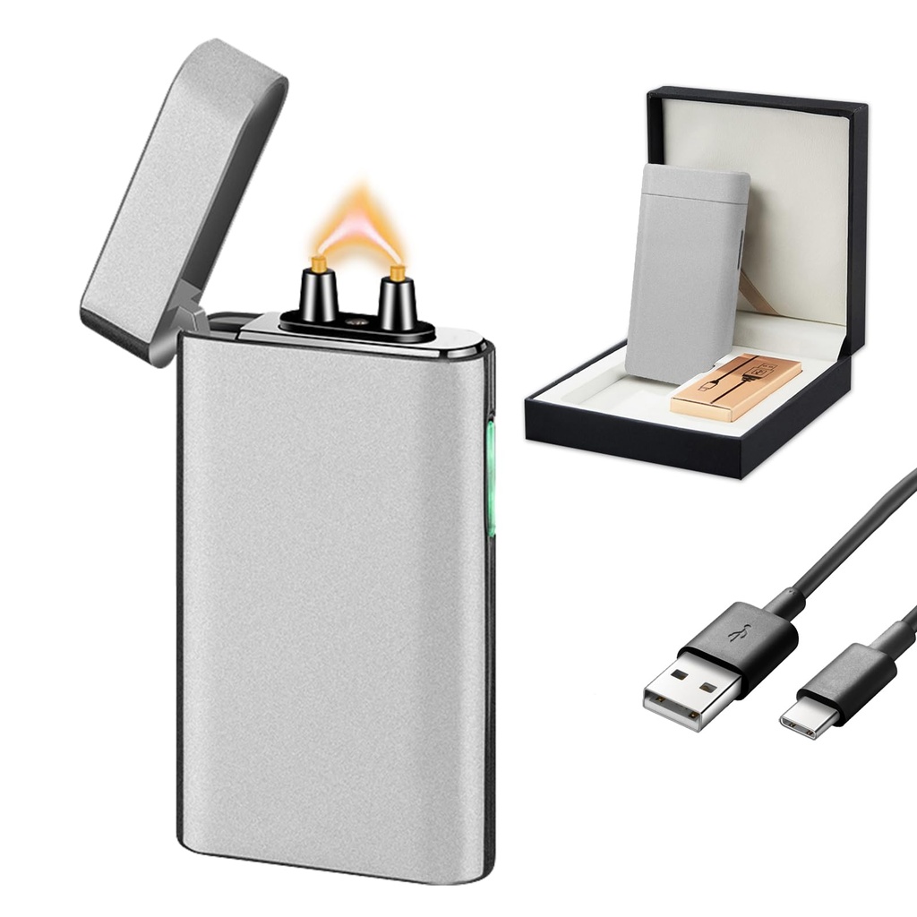 SKRFIRE Electric Lighter Plasma Arc Lighter Rechargeable USB Flame Cool Lighters Windproof