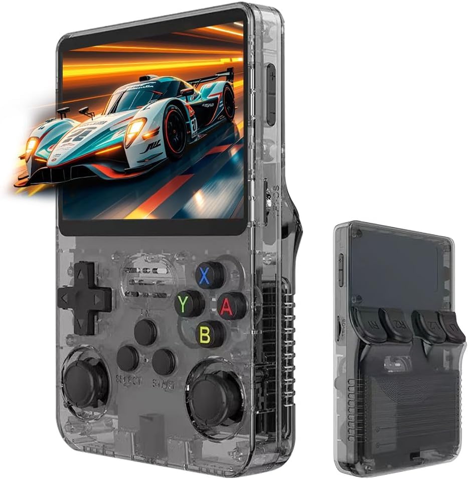 R36S Handheld Game Console, Retro R36S Game Console with 64G Built-in 15000+ Classic Games