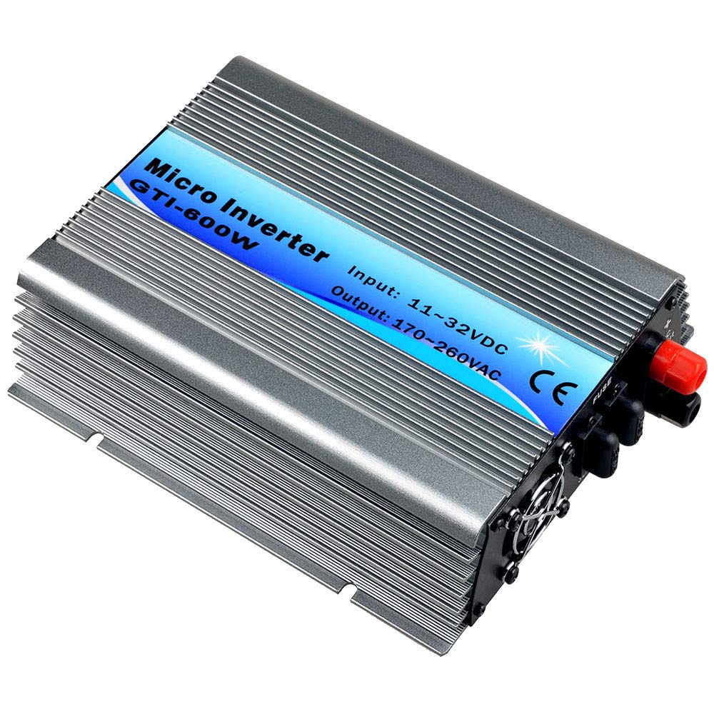 Y&H 600W Grid Tie Inverter Stackable DC10.5-28V Input AC230V MPPT Pure Sine Wave Micro Inverter