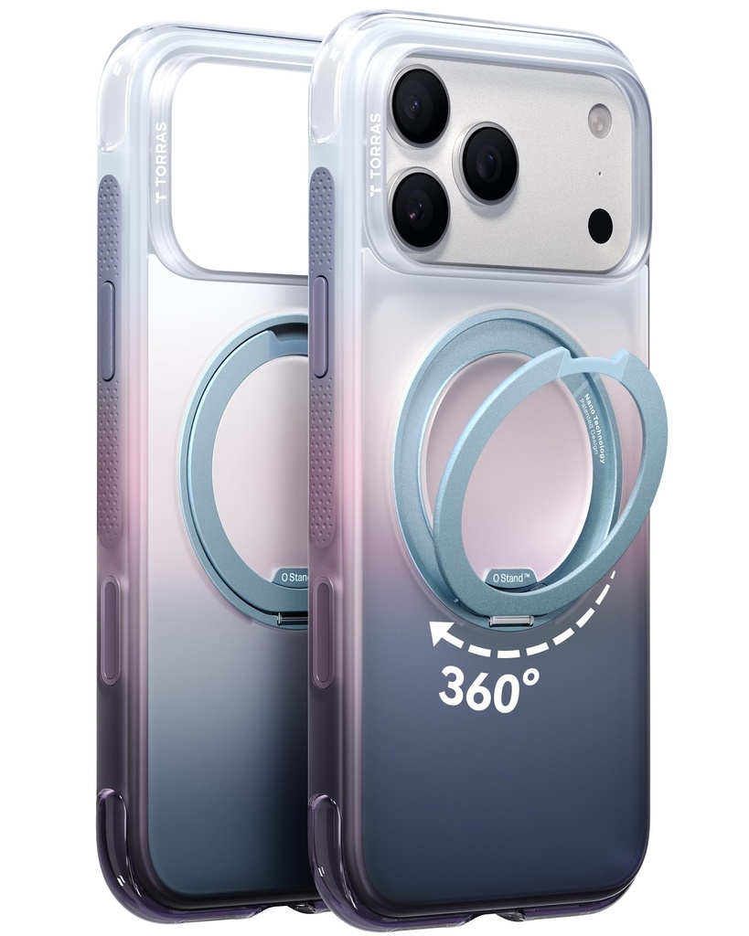 TORRAS Ostand O3 Air for iPhone 17 Pro Max Case - [Visible Air Cushioning]
