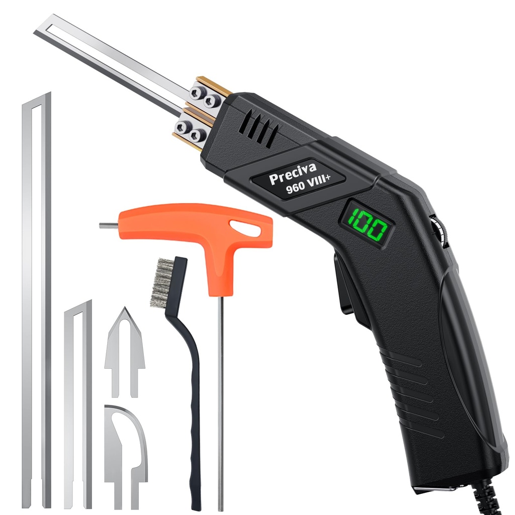Preciva Electric Hot Knife - Digital Display Hot Foam Cutter with 4 Blades