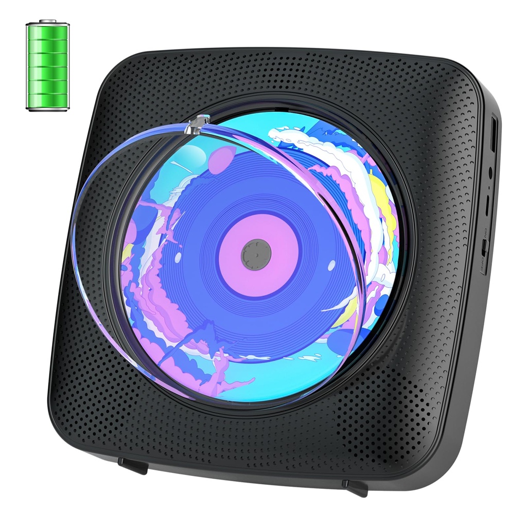 CD Player Portable: Kegaudio CD Players for Home with Speakers Bluetooth Remote Control 