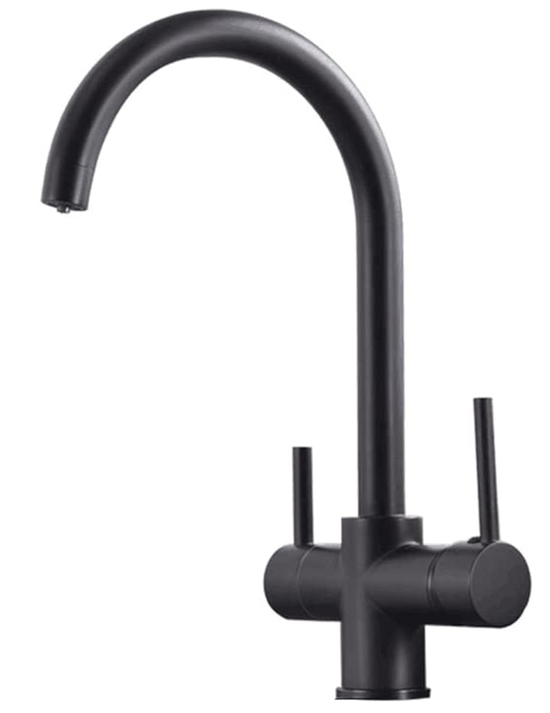 KEOKBON 3 Way Water Filter Taps, 360Ã‚Â°Swivel Spout Pure Drinking Water, 3 in 1 Kitchen Si