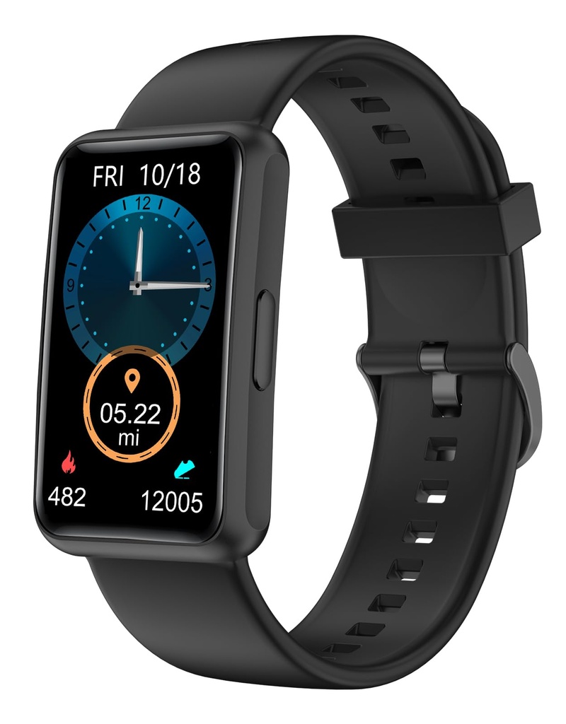 Non-Bluetooth Fitness Tracker Watch (No App/No Smartphone Required) Simple Standalone Active