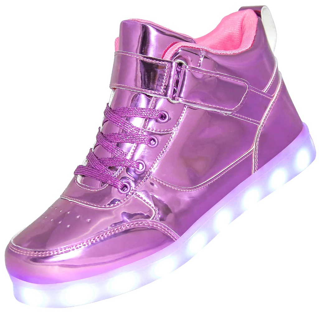 Kids Light up Shoes Led Sneakers USB Charging Flashing Trainers for Boys Girls High Top Sneaker
