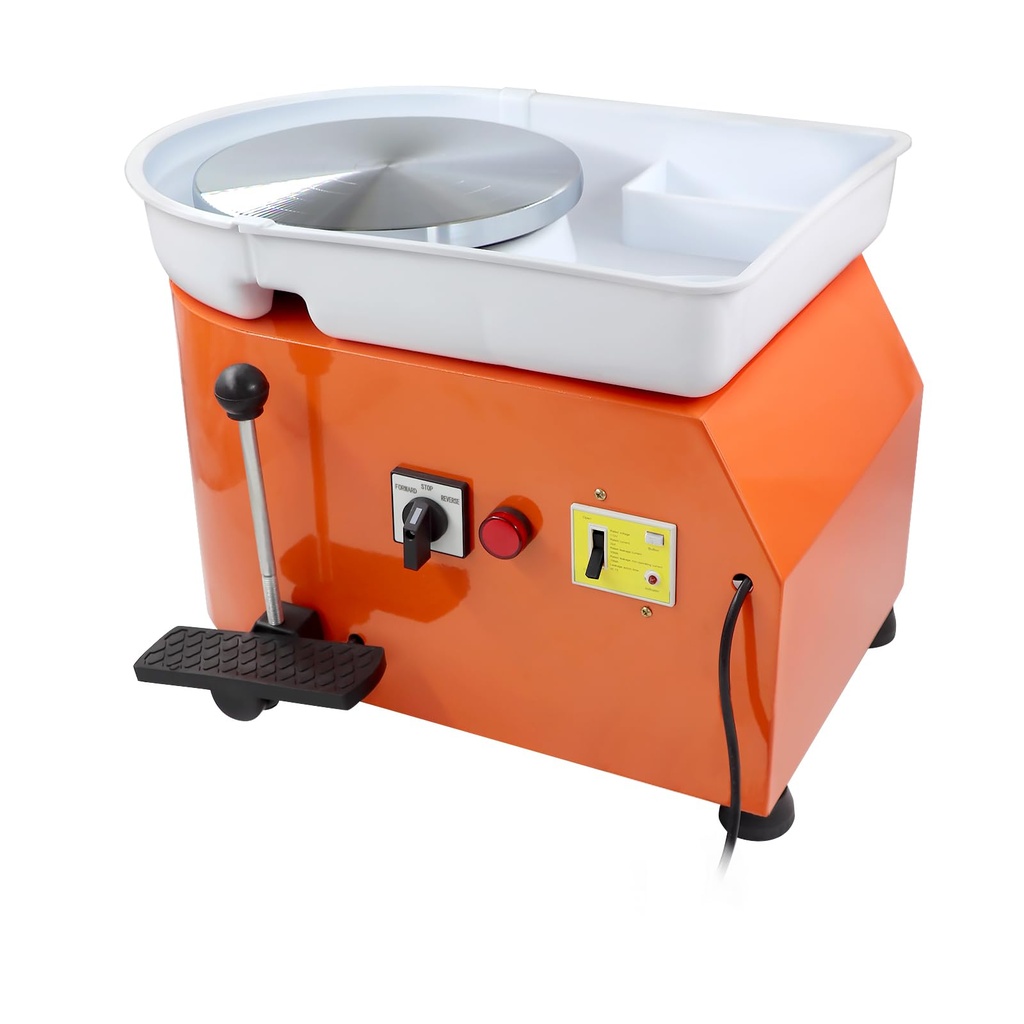 350W Electric Pottery Wheel-25cm Turntable Potters Wheel for Adults Ceramic Forming Machine