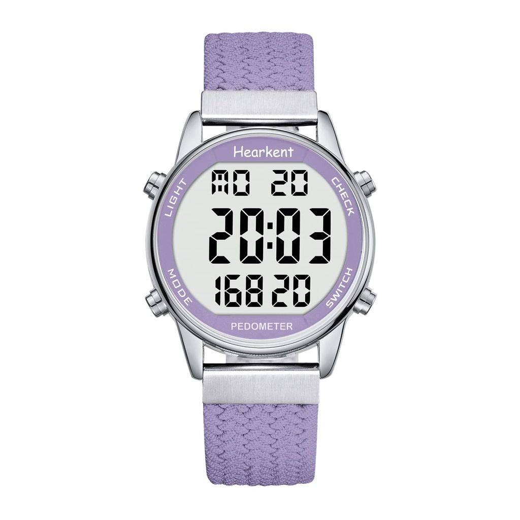 Hearkent Pedometer Watch for Women, Step Tracker with Calories Counter, Non Bluetooth, 30M