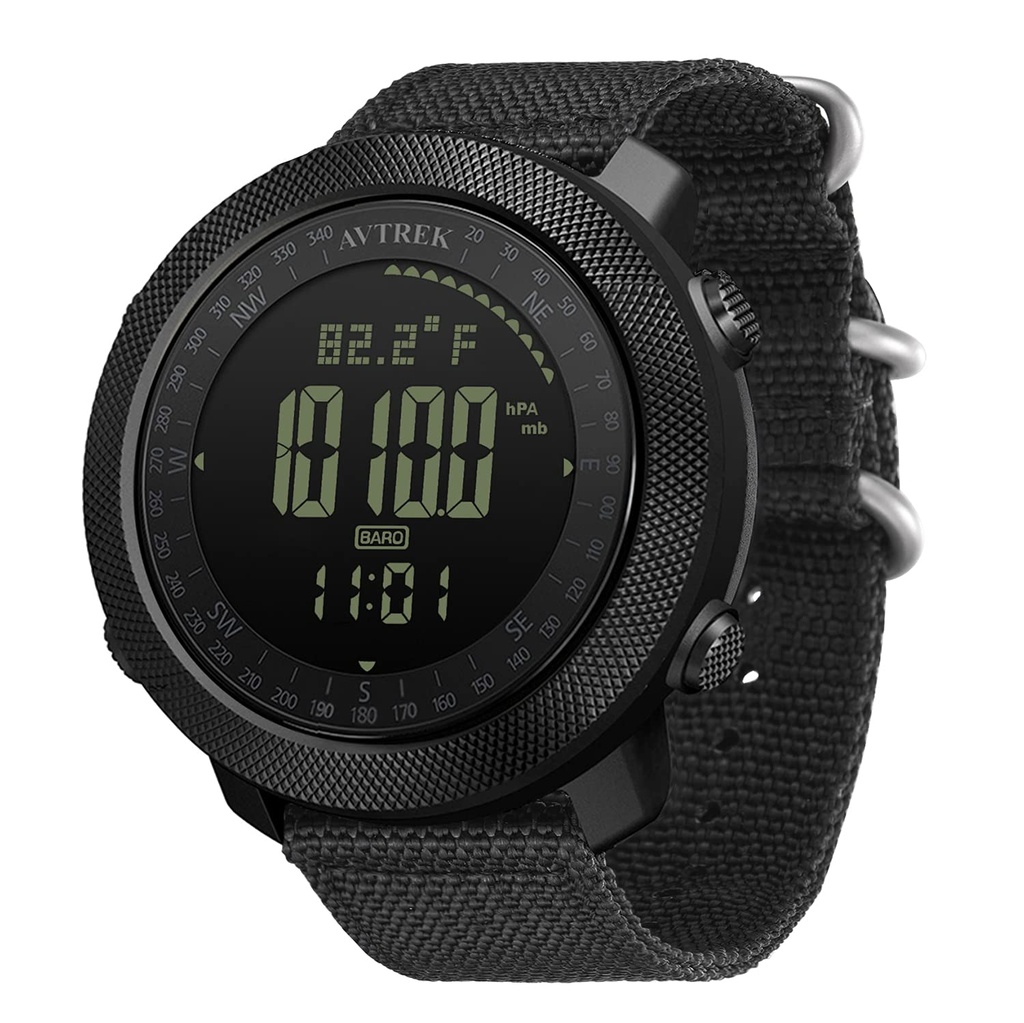 AVTREK Digital Sport Watches for Men Boys Army Military Compass Watches Outdoor Multifunctional
