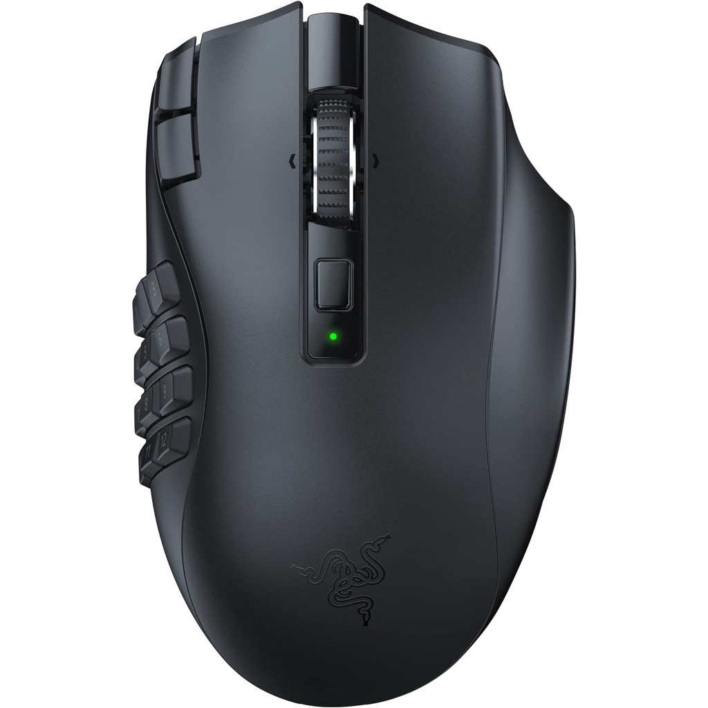 Razer Naga V2 HyperSpeed - Ergonomic Wireless MMO Gaming Mouse (with 19 Programmable Buttons)
