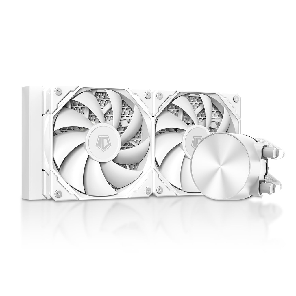 ID-COOLING FX240 PRO WHITE Liquid CPU Cooler for Desktop - 240mm AIO Cooler, 2 x 120mm High-