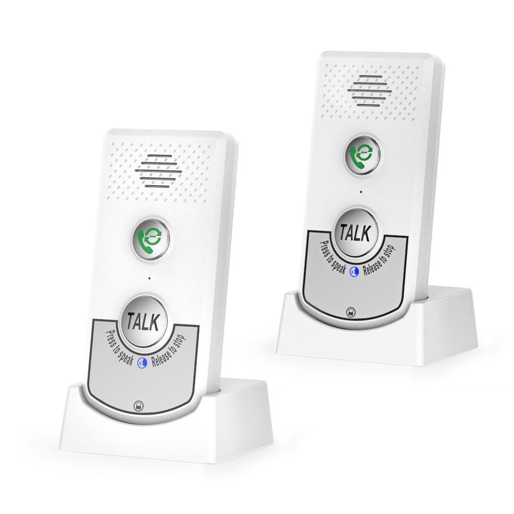 JIAN BOLAND 2 Way Wireless Intercom System for Home-Portable Voice Intercom Doorbell with 2