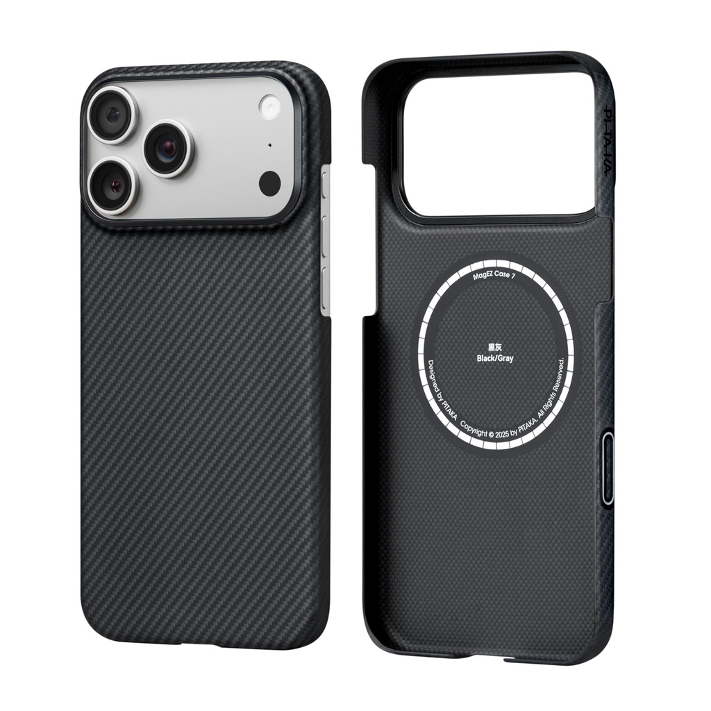 pitaka Magnetic iPhone 17 Pro Aramid Fibre Case with Sensitive Camera Control Button