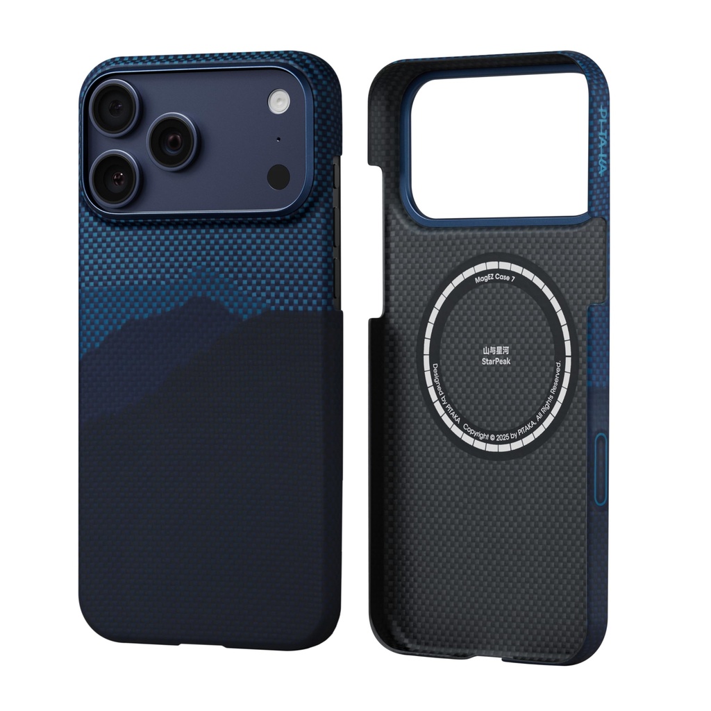pitaka Magnetic iPhone 17 Pro Aramid Fibre Case with Sensitive Camera Control Button