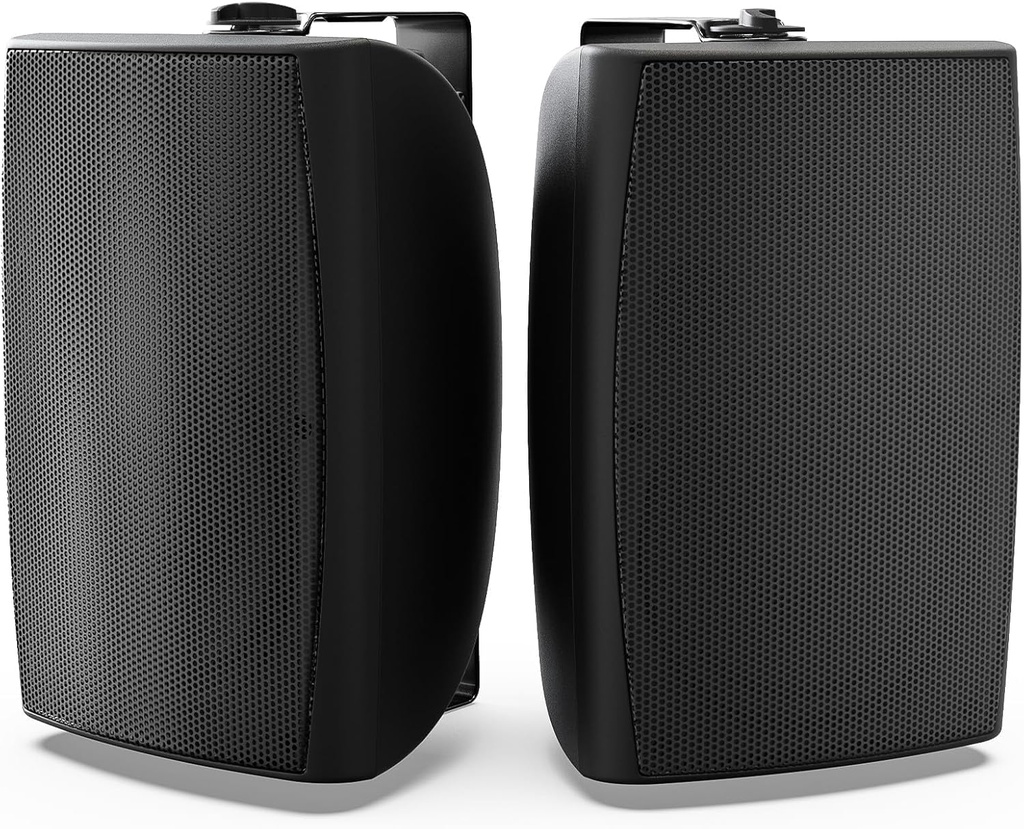 Herdio 8 Inch 600W Outdoor Speakers Passive Waterproof Wired with Powerful Bass, Wall Mount