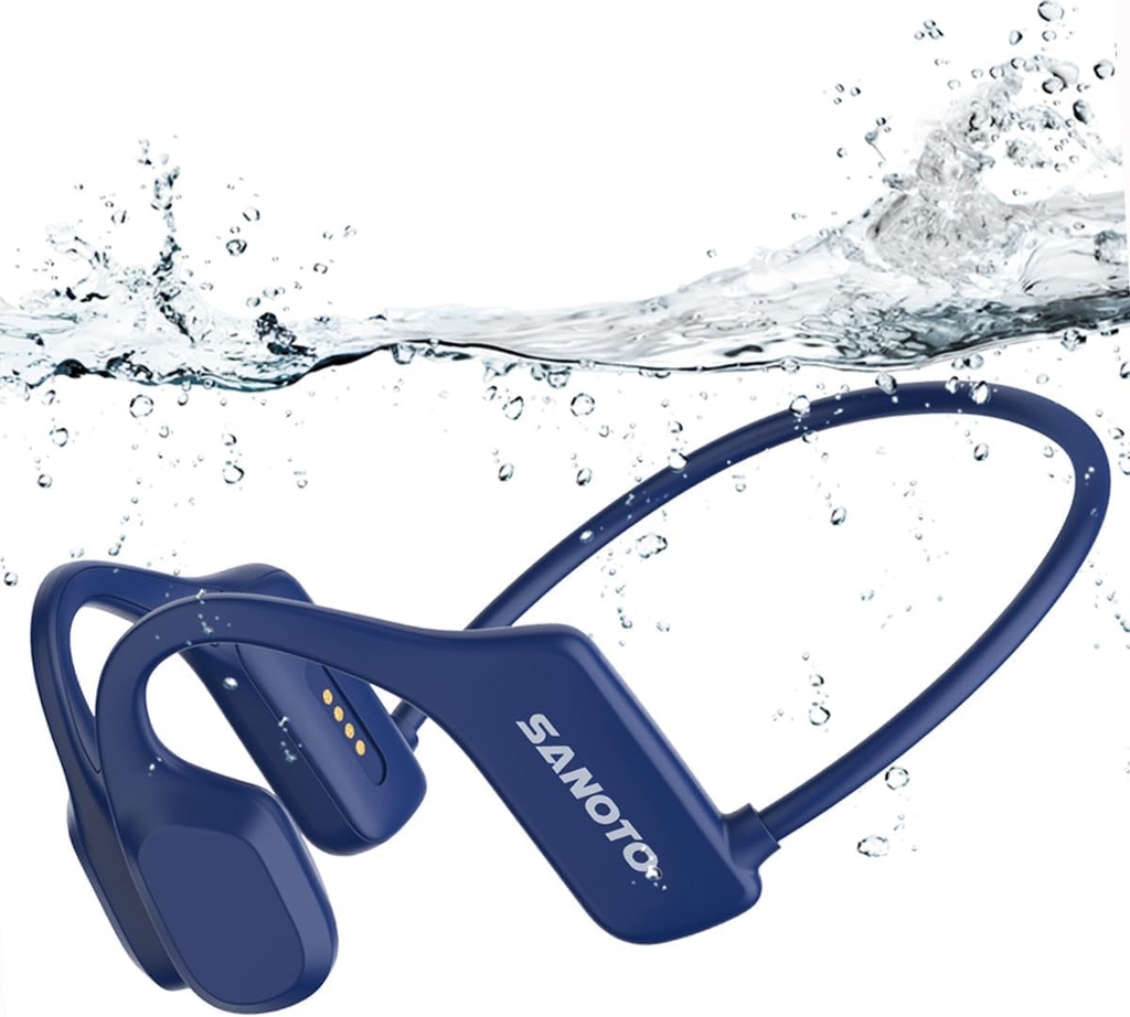 SANOTO Bone Conduction Headphones, Open Ear Headphones IPX5 Sweatproof Bluetooth 5.3