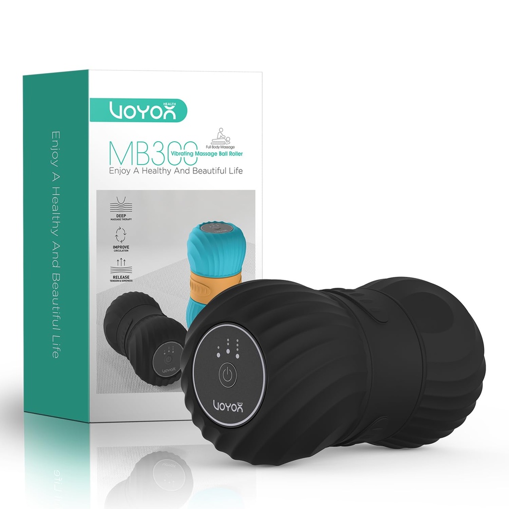 VOYOR-HEALTH Vibrating Peanut Massage Ball Roller for Tense Muscle, Electric Double Lacrosse