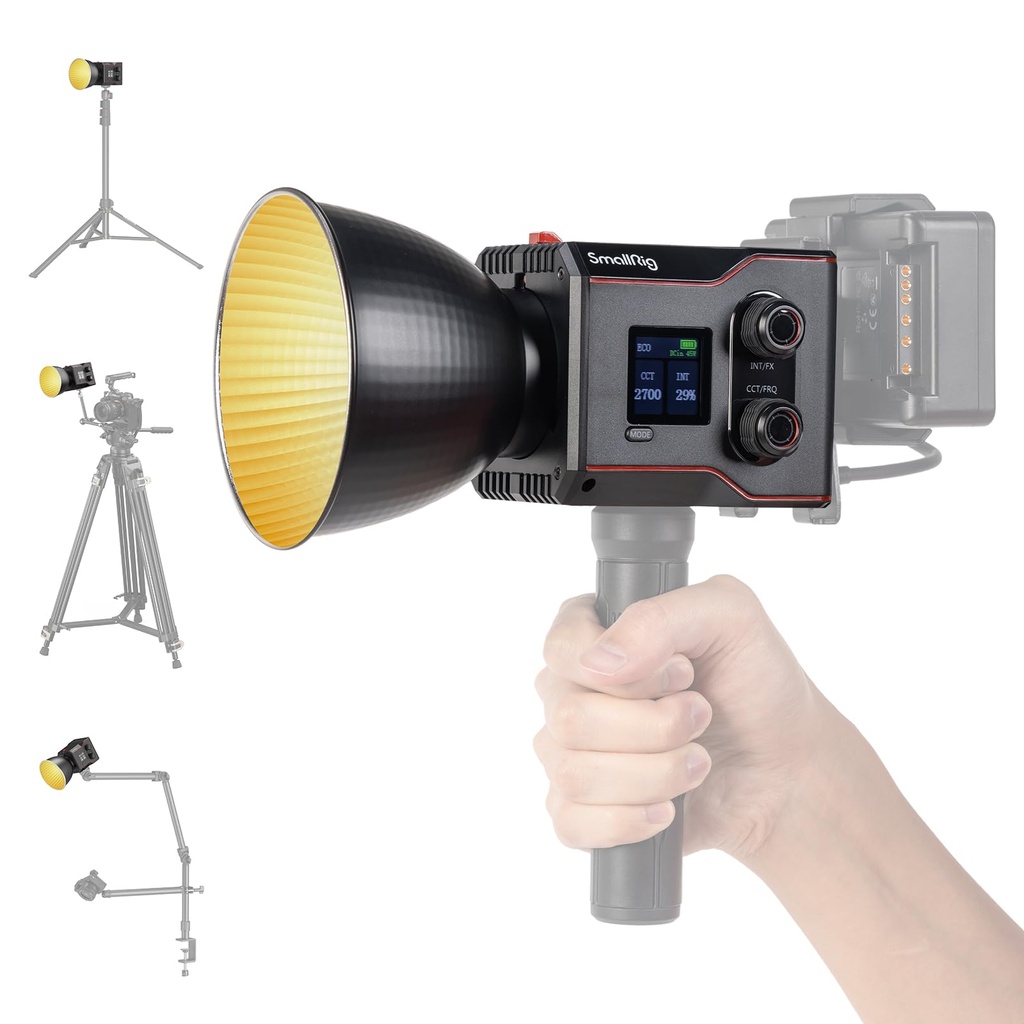 SMALLRIG RC 60B COB Video Light with 3400mAh Built-in Battery and Quick Charge Type-C PD