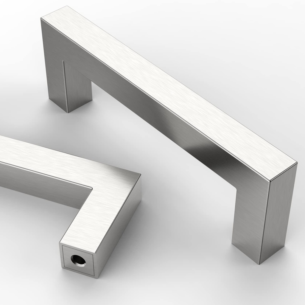 Astre 5 Pack 128mm Satin Nickel Kitchen Handles - Stainless Steel Cupboard & Drawer Hand
