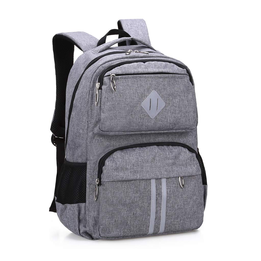 HOPYOCK-School Bags for Boys Girls Kids,Multi-Pocket Unisex Children Backpacks with Night R