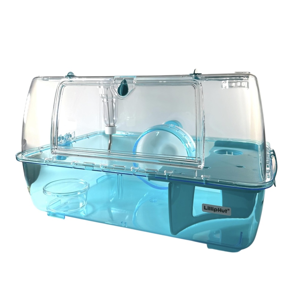 LillipHut Hamster Cage Small Animal Habitat with Accessories, Durable and Compact