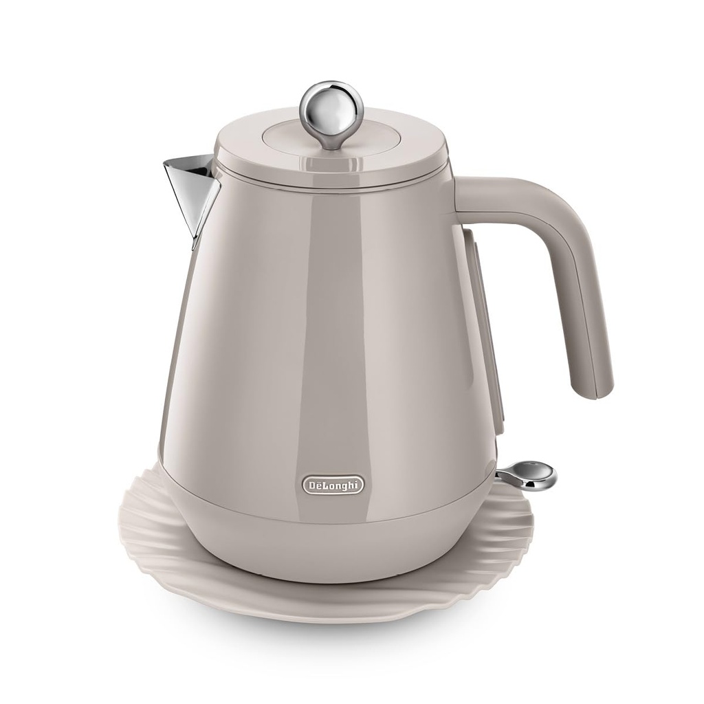 De'Longhi Eclettica BPA Free Metal Kettle KBY3001.BG, Customisable Design Rapid Boil