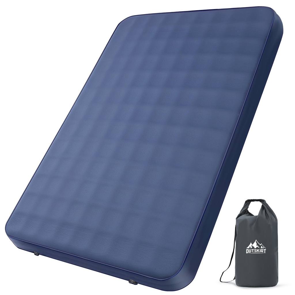 OUTSKIRT Ultralight Camping Sleeping Mat, 4" Thick Inflatable Sleeping Mats with Pump Bag,