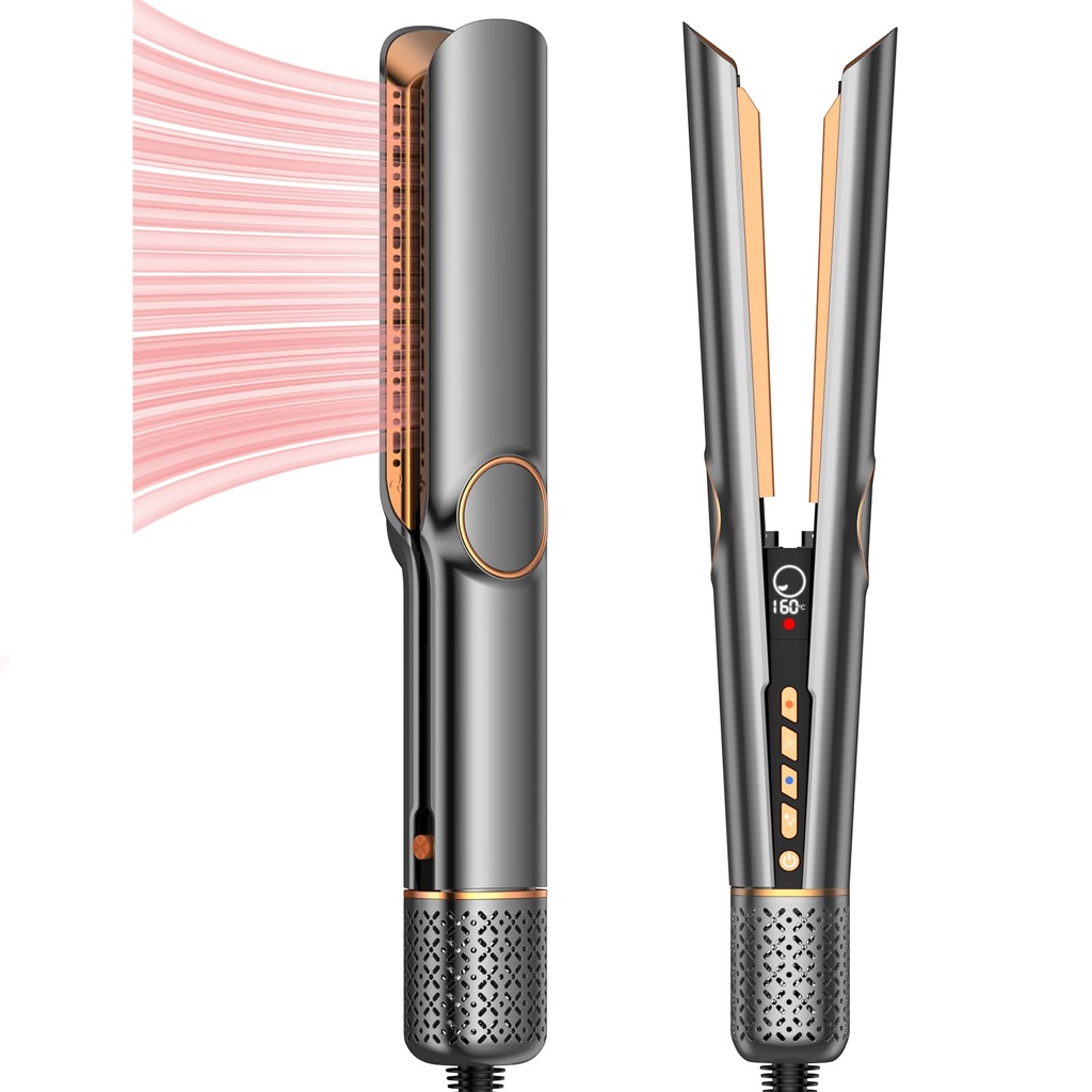 Air Hair Straightener, Wet Dry Straightener, Ionic Hair Dryer Airstyler for Styling