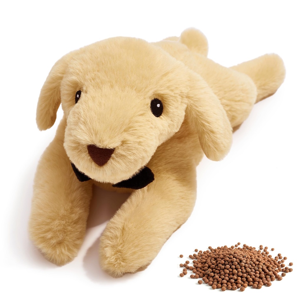 Dreamegg Microwavable Puppy Plush Heating Pad, Heat Pad for Pain & Stress Relief, Heatable