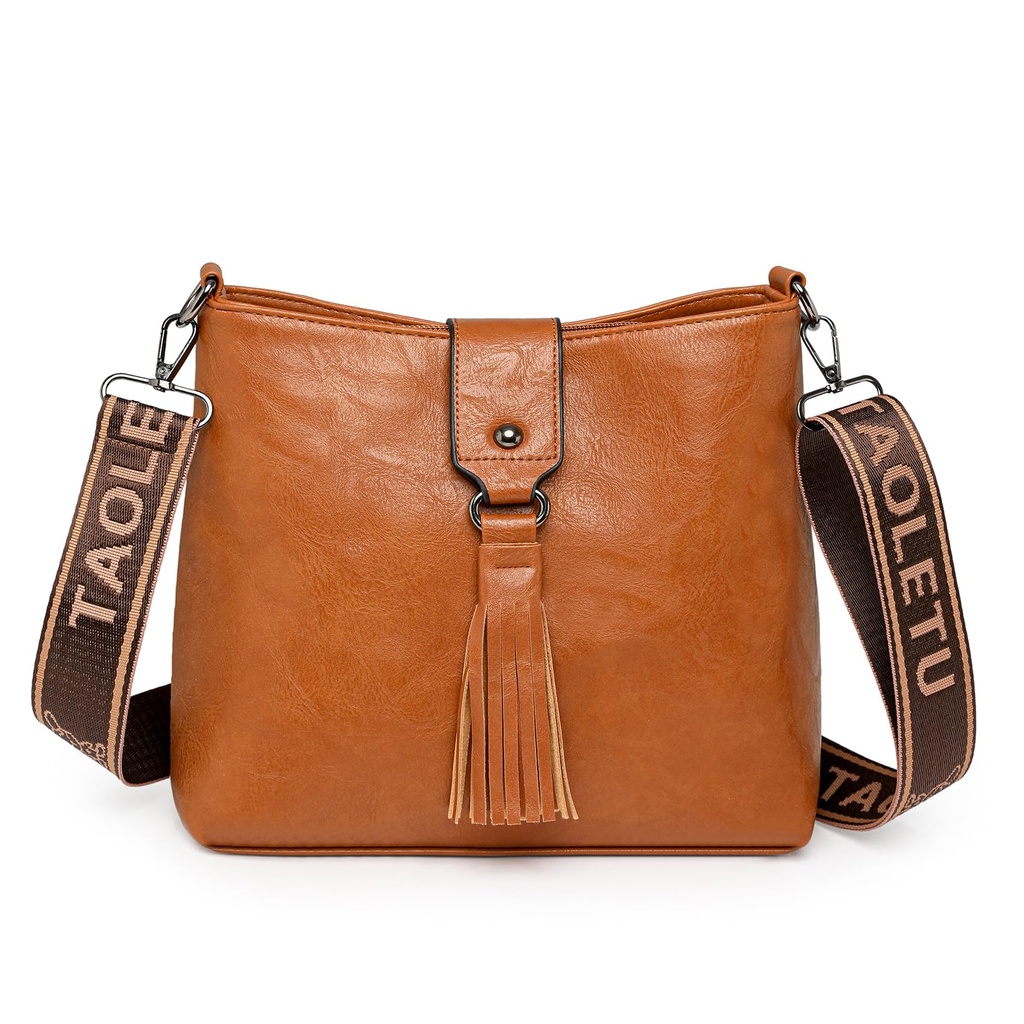 Ladies Soft Crossbody Bags Lightweight Medium Crossbody Purse Womens Shoulder Handbags with