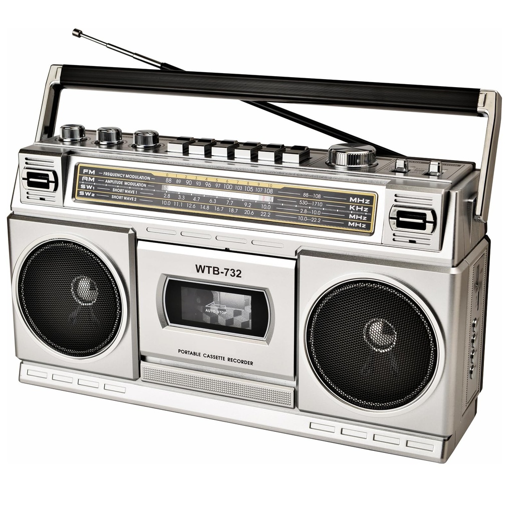 Cassette Player Recorder, Portable Tape Player with USB/Bluetooth/AM/FM Radio Stereo, Built
