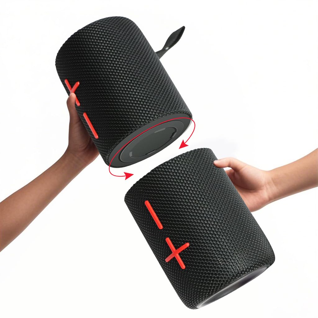 CYBORIS 2 in 1 Portable Splittable 40W Dual Bluetooth Speaker, Waterproof