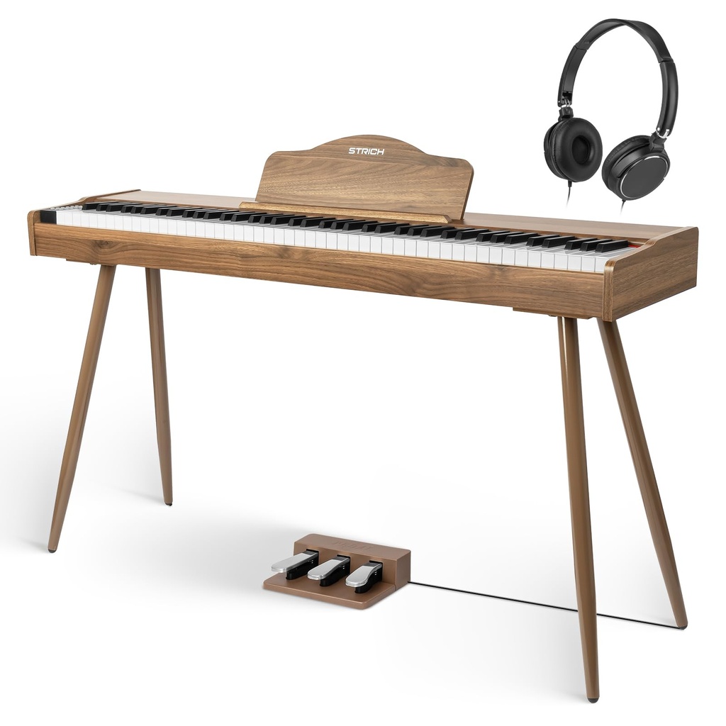 STRICH Digital Piano 88 Keys, Hammer-Action Weighted Keyboard, Full size Electric Piano Key