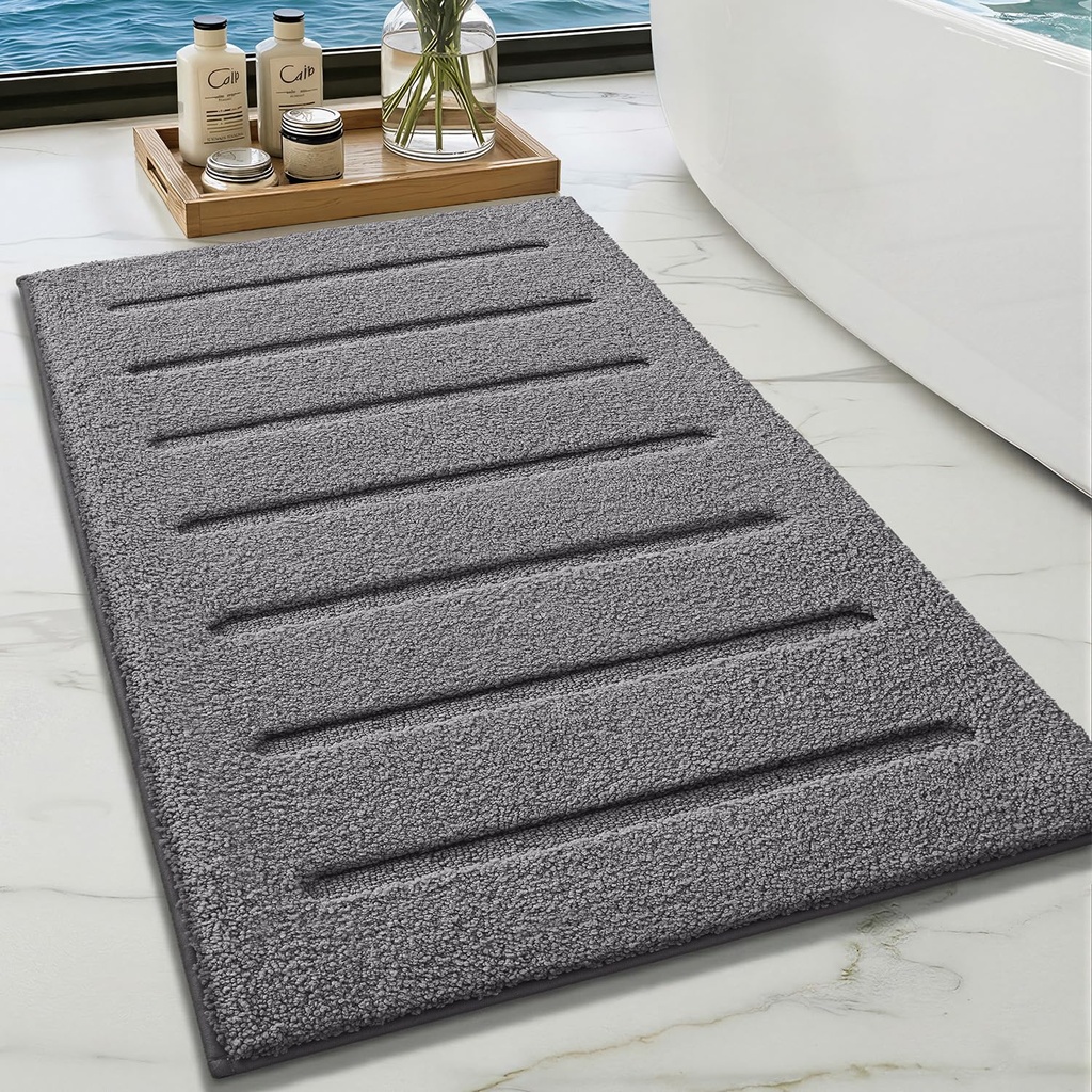 COLOR&GEOMETRY Bath Mat Non Slip 61 x 92 cm,Quick Dry Extra Soft Bathroom Mat for Bathroom