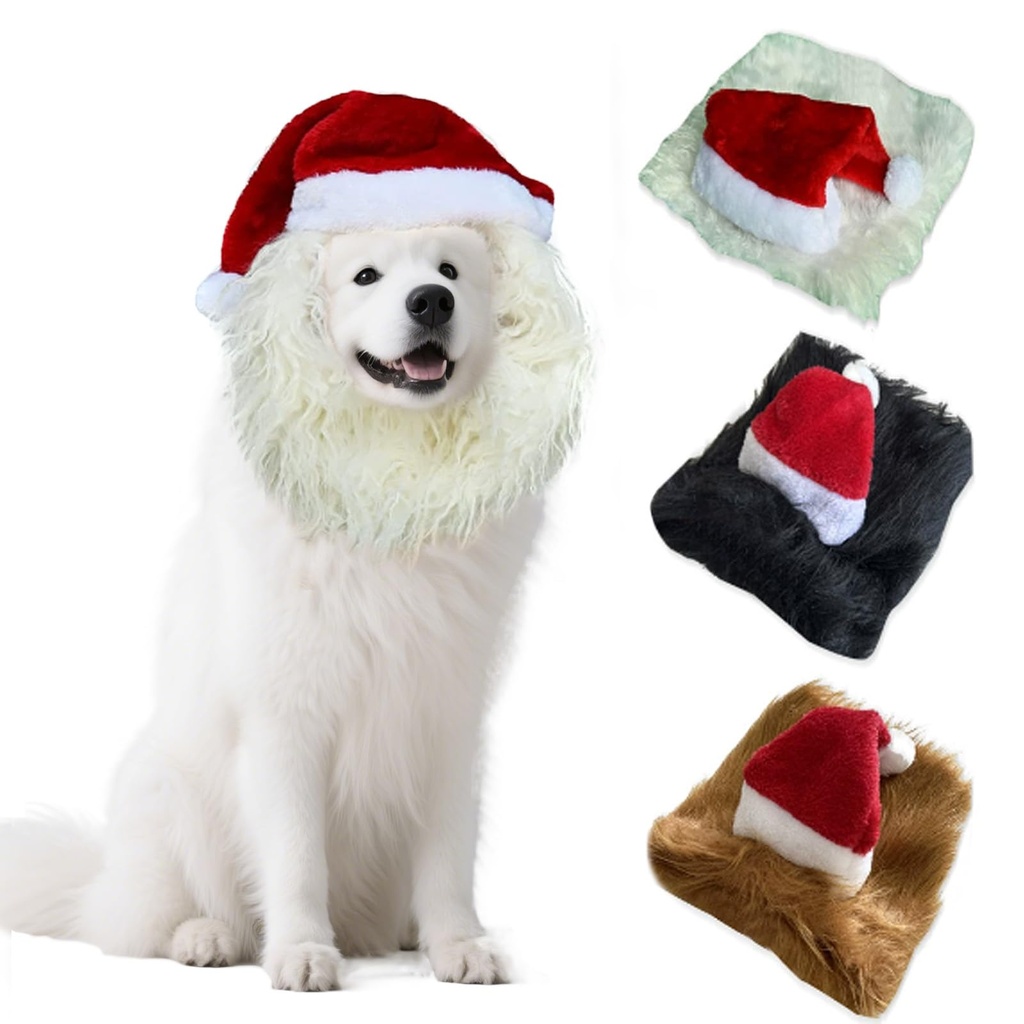 Dog Costume Lion Mane Funny Reindeer Moose Dog Costume for Halloween & Christmas Photoshoot
