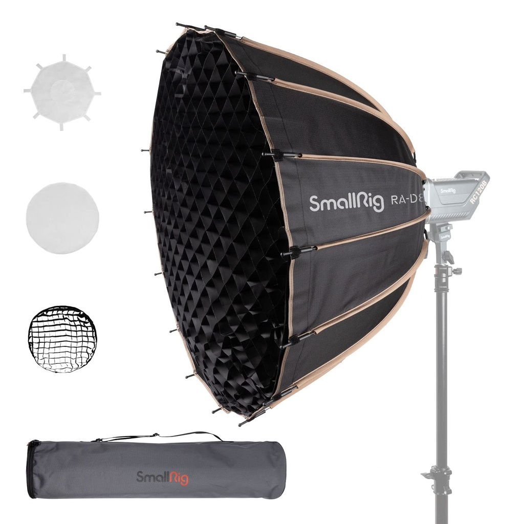 SMALLRIG RA-D85 Parabolic Softbox, 85 cm Quick Release Parabolic Soft Box for Bowens Mount