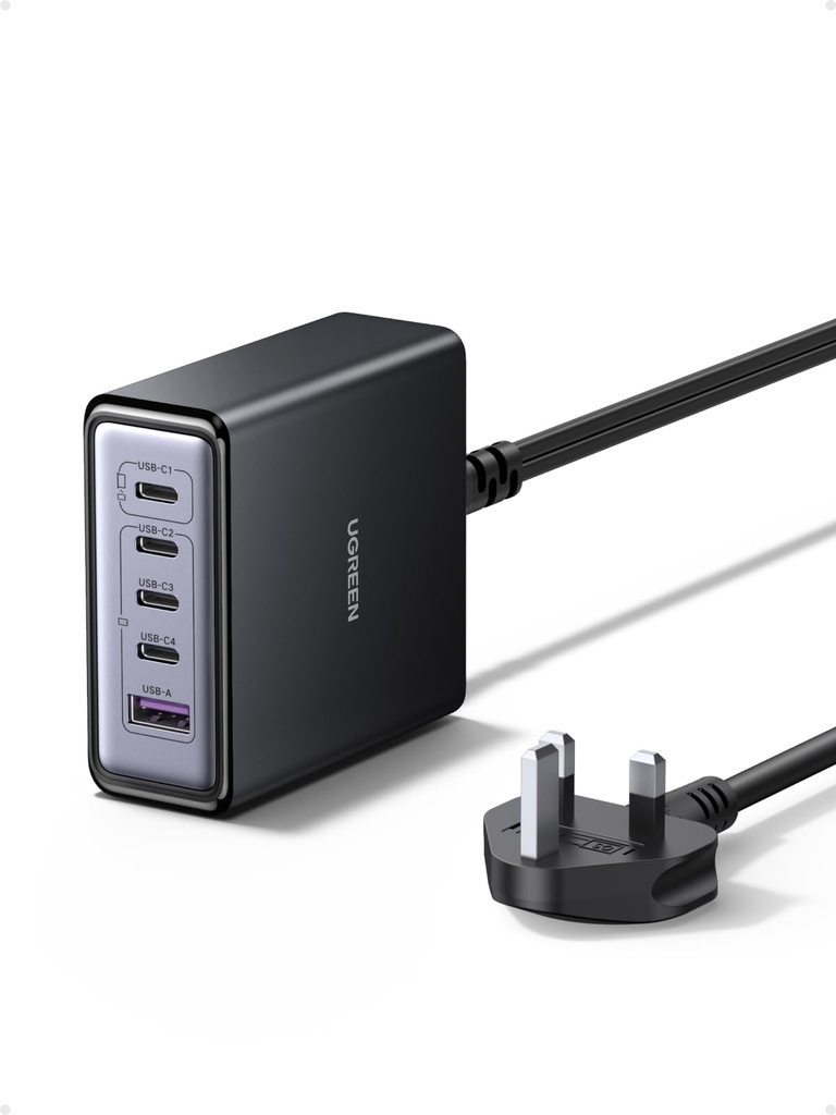 UGREEN 65W USB C Charger 5-Port Charging Station GaN Fast Charger Compatible with iPhone 17