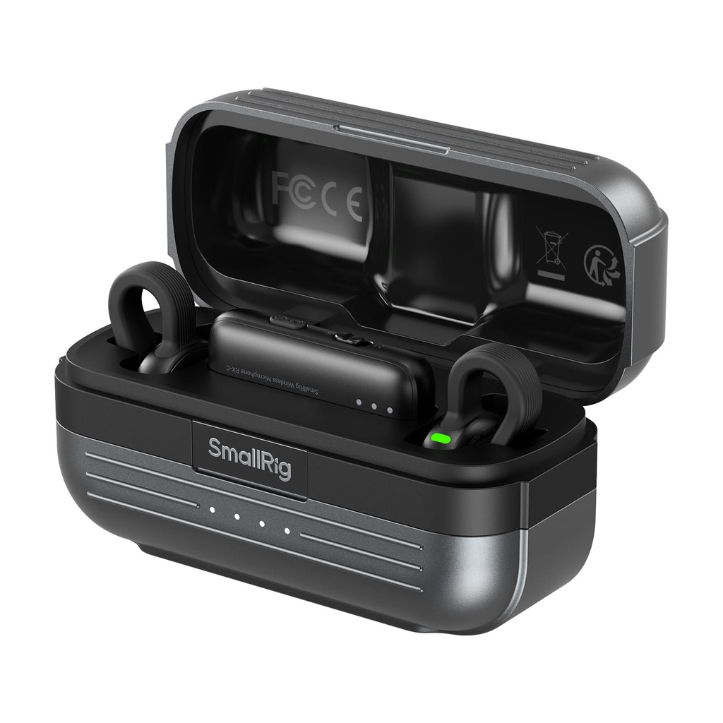SMALLRIG S70-C2 Wireless Mic (2 TX + 1 RX + Charging Case), USB-C Compact Wireless Micropho