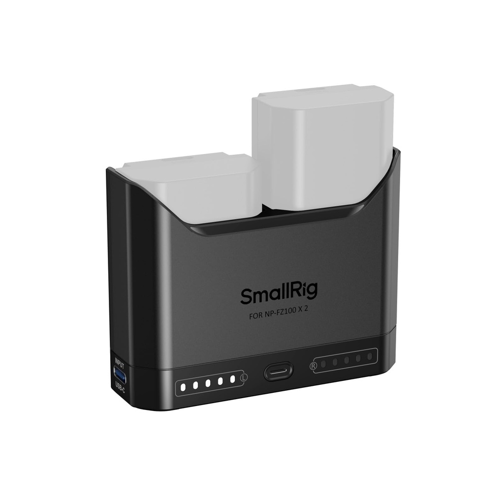 SMALLRIG NP-FZ100 Battery Charger for Sony, 2h Dual Slot Camera Charger with 22.5W USB-C 