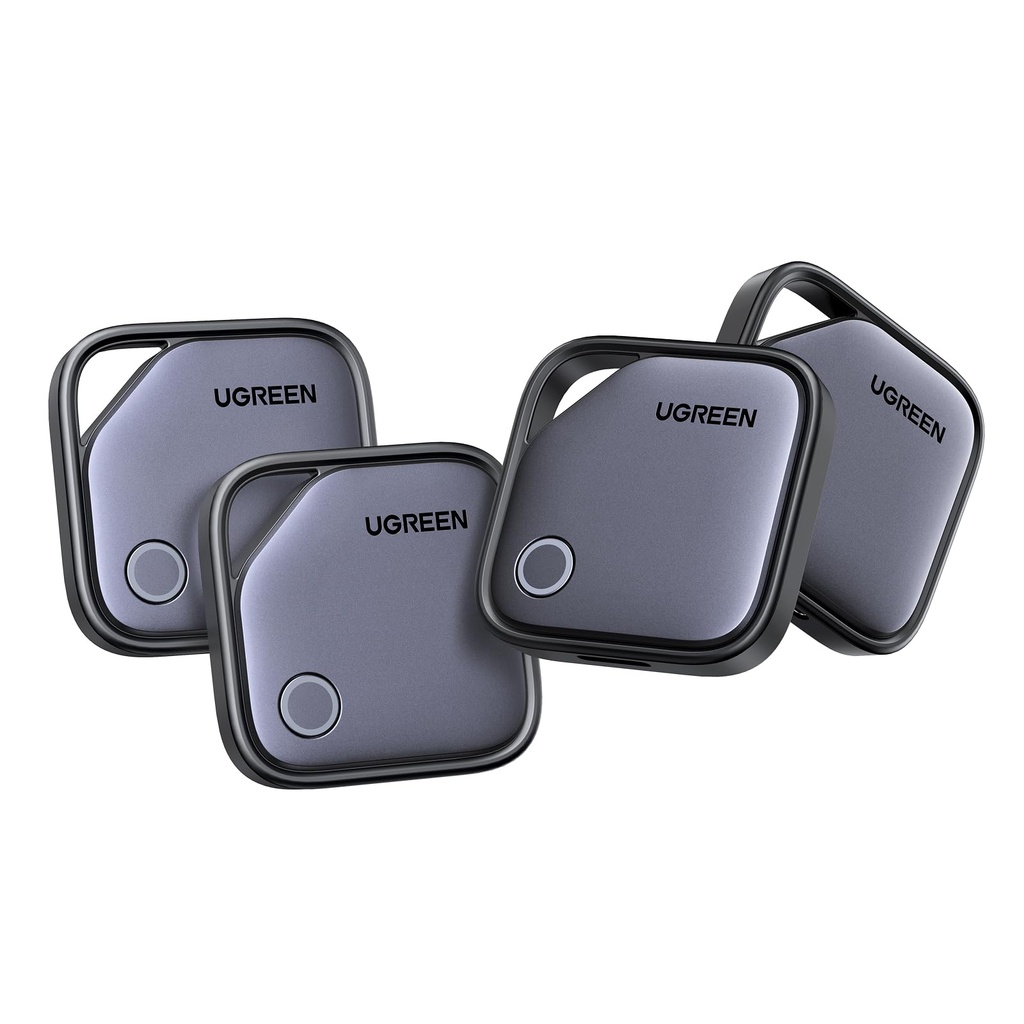 UGREEN FineTrack G USB-C Rechargeable (4 Pack), Tracker Tag Compatible with Find Hub (Andro