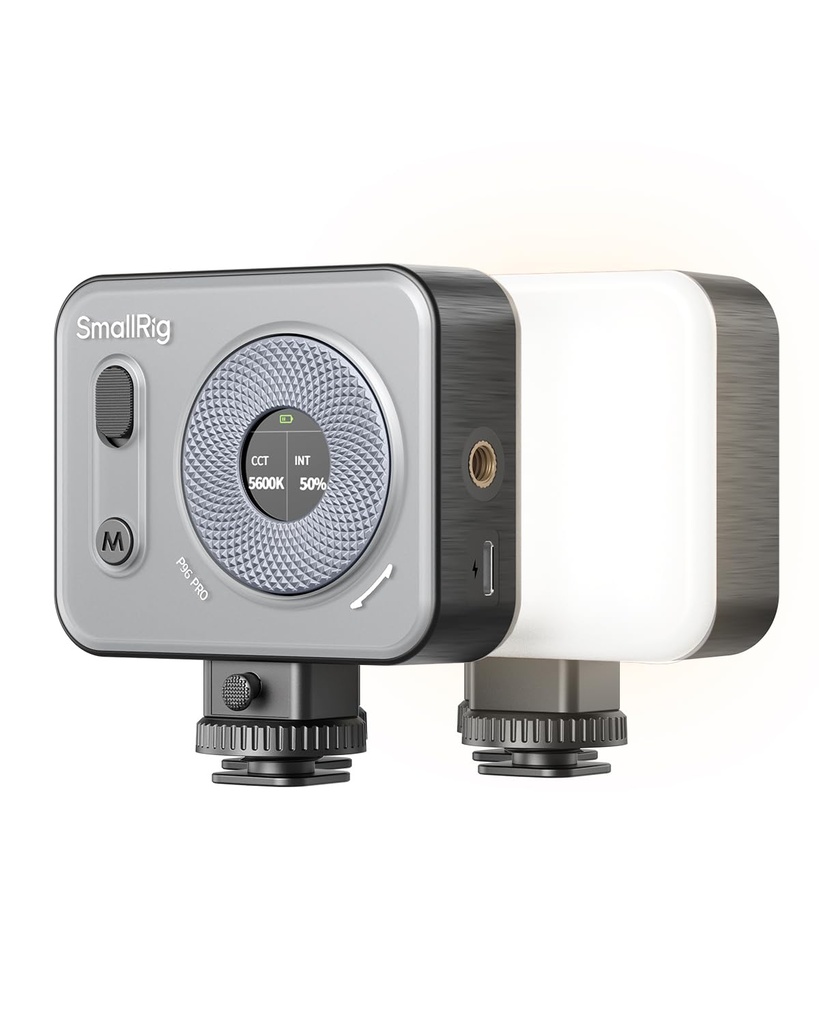 SMALLRIG Vibe P96 Pro Led Video Light, Portable Camera Light for Photography, Cold Shoe Lig