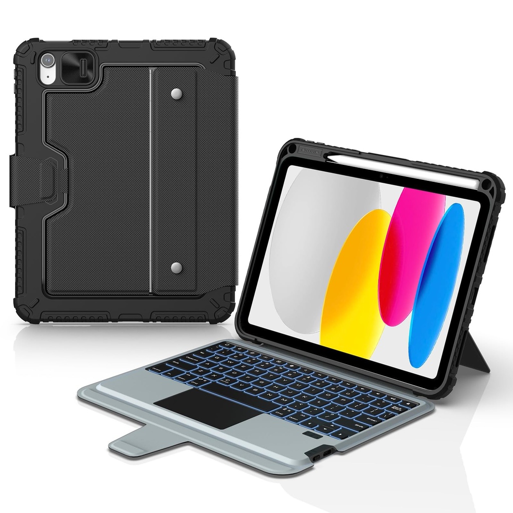 Nillkin iPad Air 11 inch Case with Keyboard(M3/2025,M2/2024) 180?? Adjustatable Stand, Back