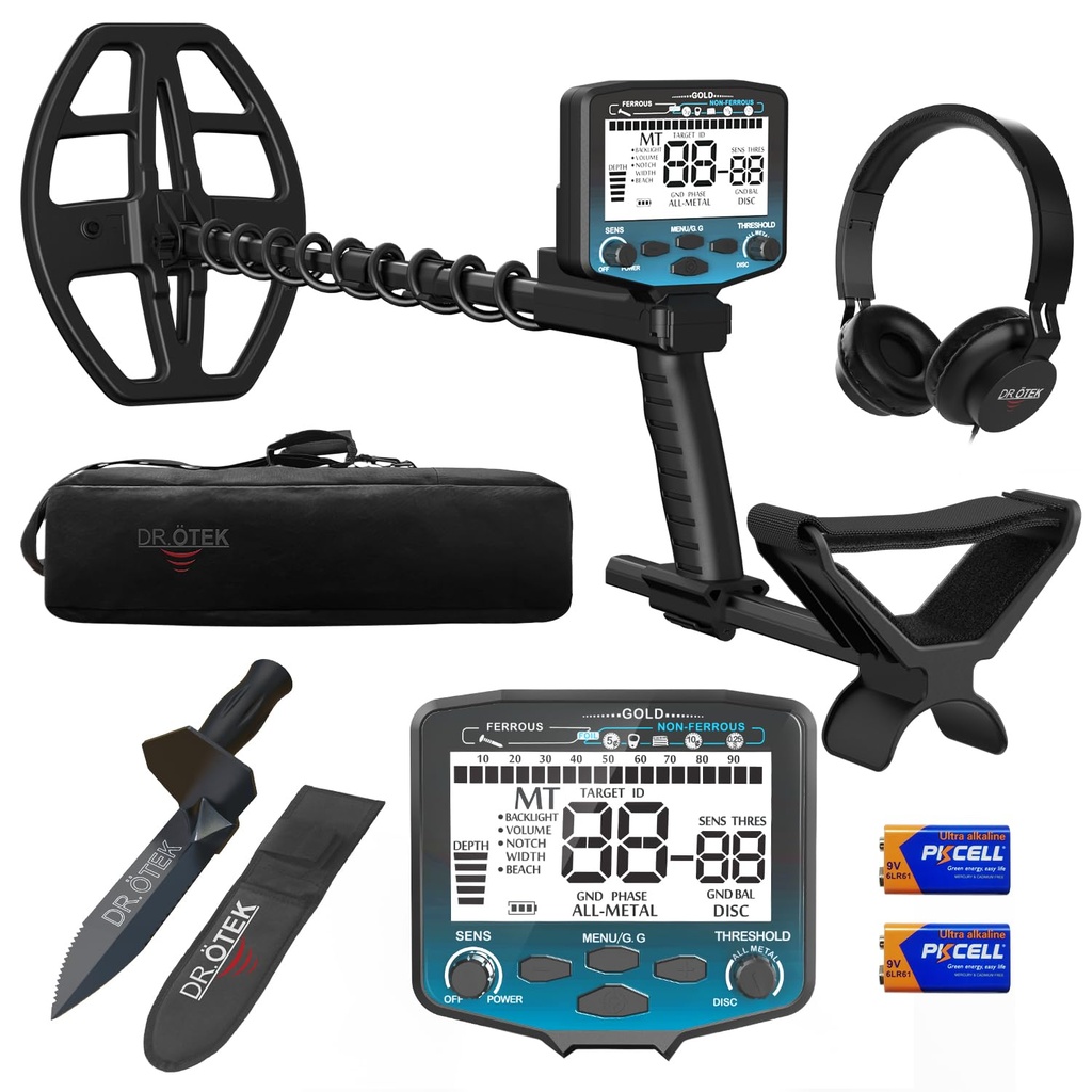 DR.ÃƒÂ–TEK Metal Detector for Adults, Professional Higher Accuracy Metal Detector Kit 