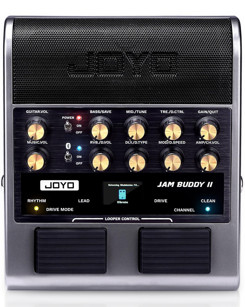 JOYO 10W Electric Guitar Combo Amp Multi-Effects Pedal Portable Amplifier with Footswitch,1